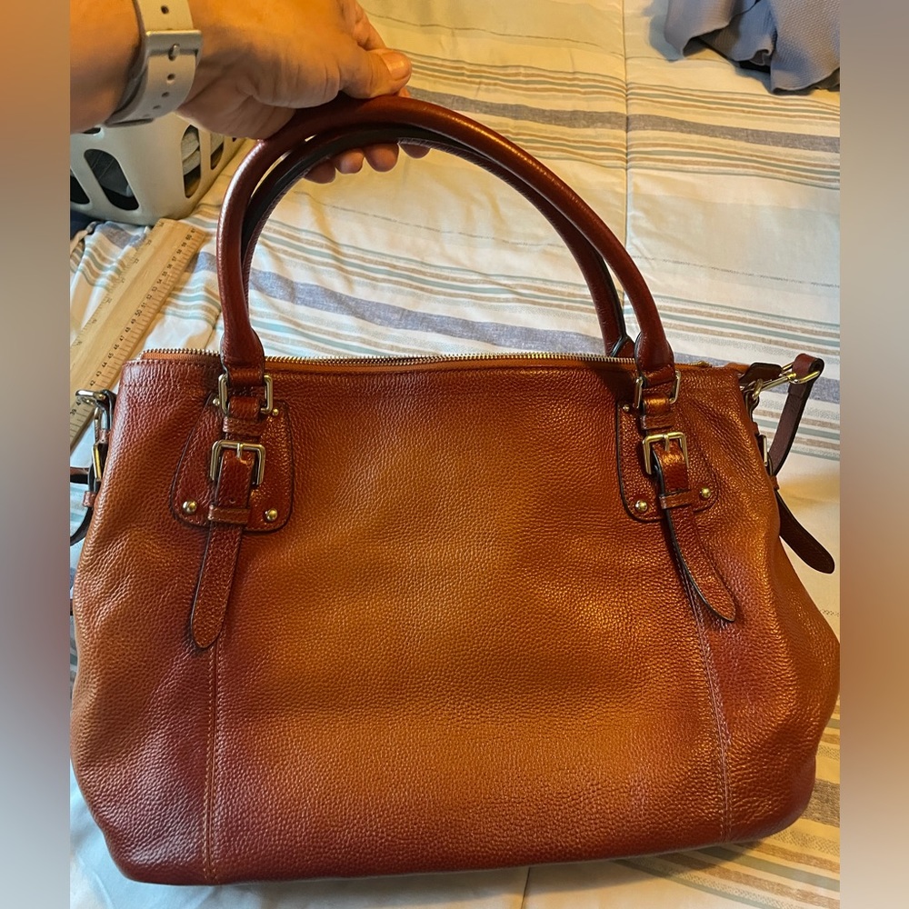Kattee leather tote nwot